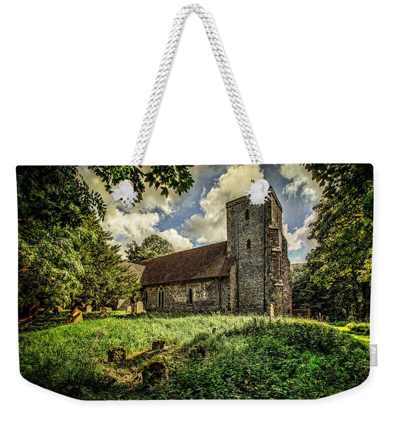 Church Weekender Tote Bag featuring the photograph St Andrews Church by Chris Lord