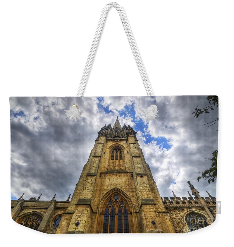 Oxford Weekender Tote Bag featuring the photograph St Mary The Virgin - Oxford by Yhun Suarez