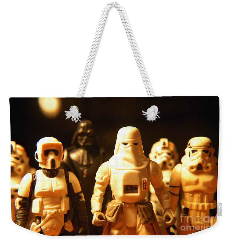 Star Wars Weekender Tote Bag featuring the photograph Star Wars Gang 1 by Micah May