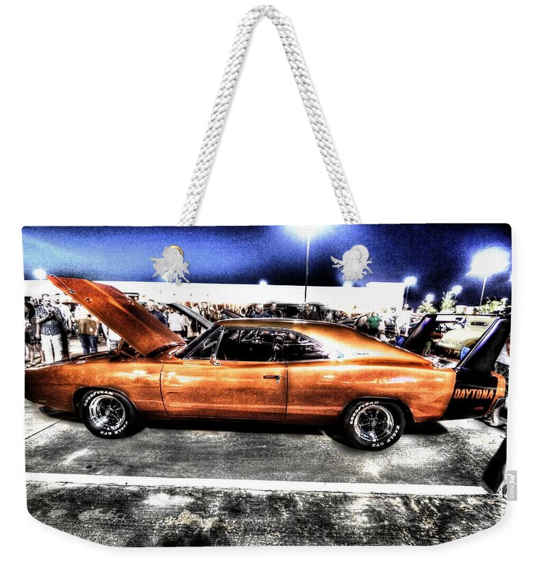 Dodge Weekender Tote Bag featuring the photograph Stealing the Show by David Morefield