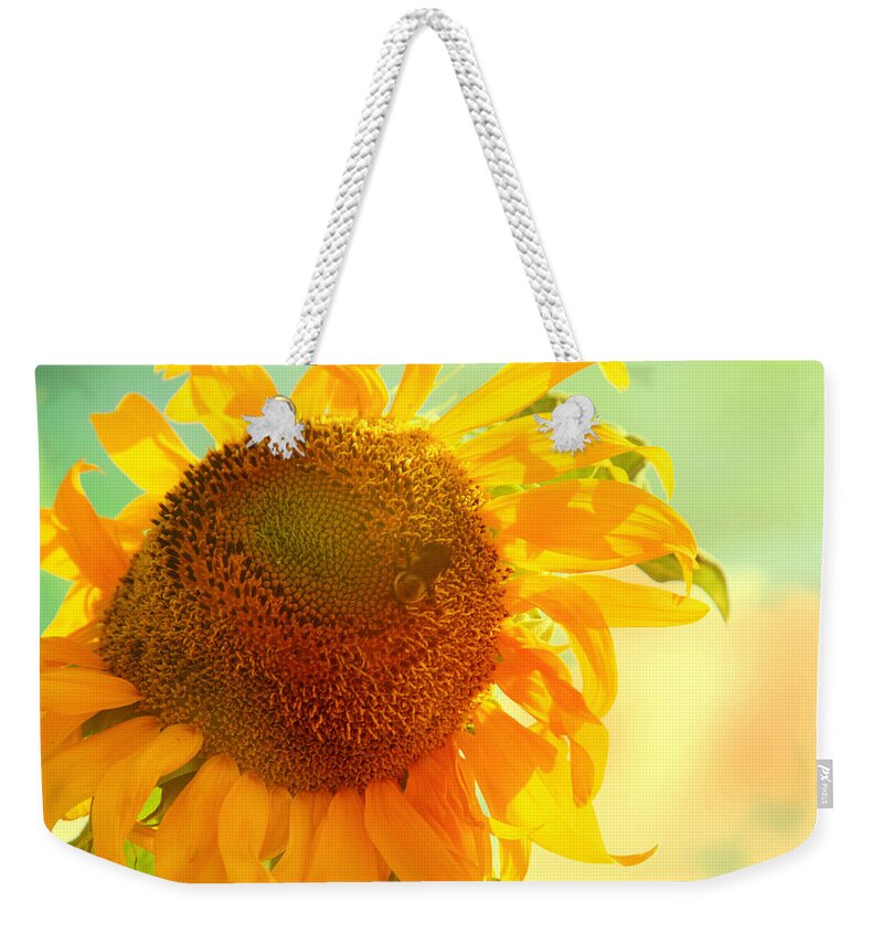 Sunflower Weekender Tote Bag featuring the photograph Summer Daydream by Toni Hopper