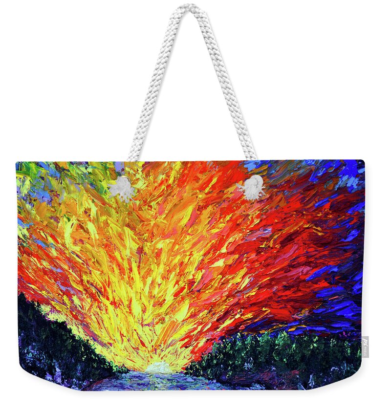 The Second Coming Weekender Tote Bag featuring the painting The Second Coming by Stan Hamilton