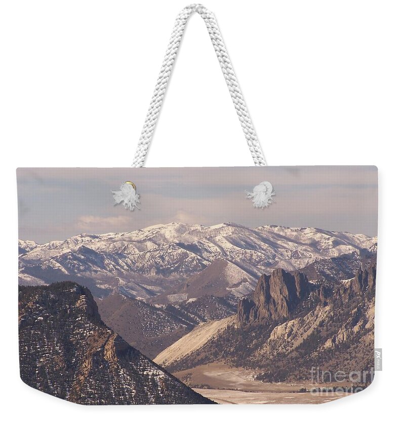 Mountains Weekender Tote Bag featuring the photograph Sunlight Splendor by Dorrene BrownButterfield