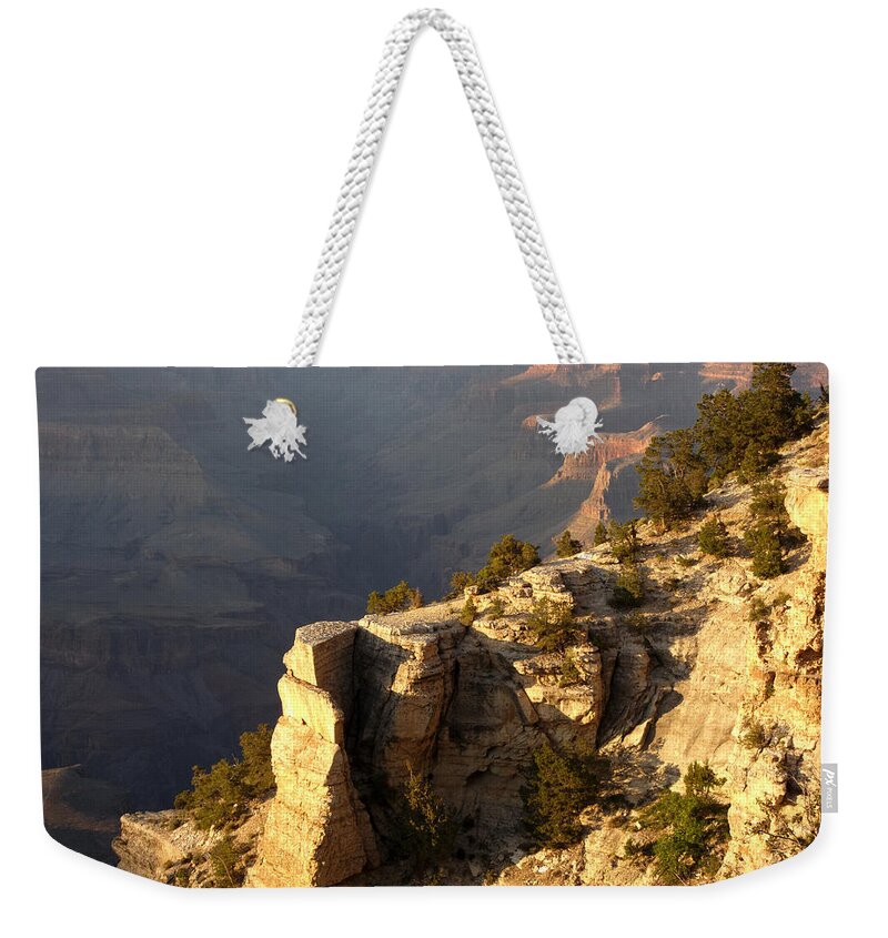 Grand Canyon Weekender Tote Bag featuring the photograph Sunset At The Grand Canyon V by Julie Niemela