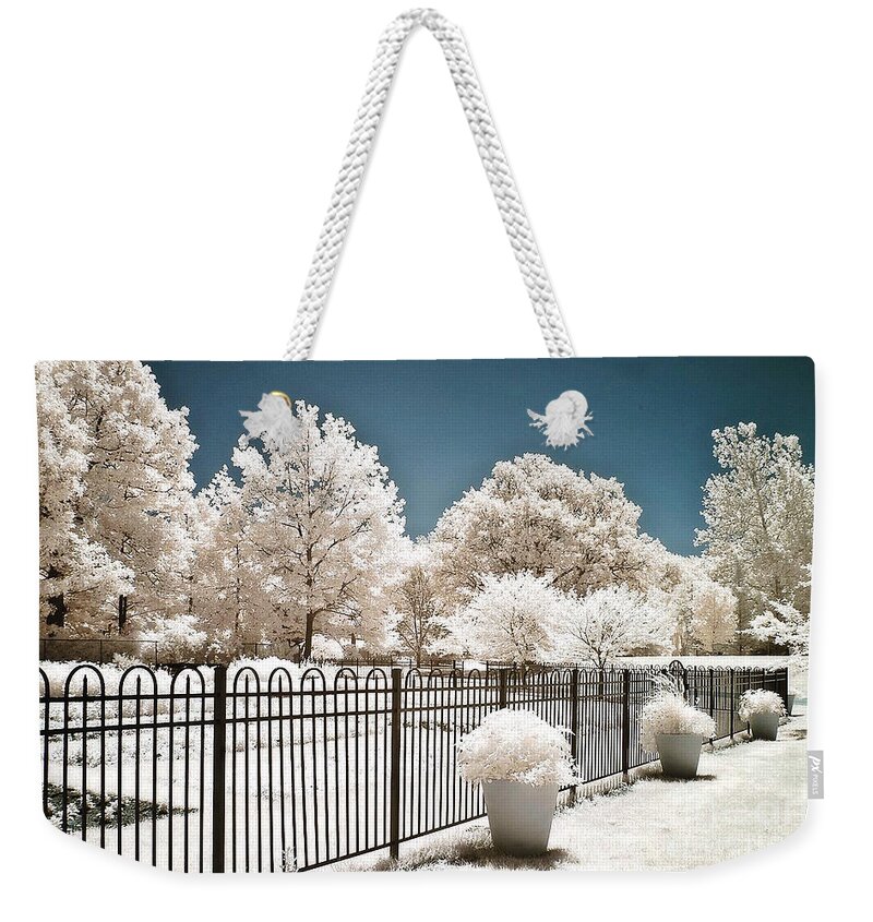 Surreal Infrared Dreamy Landscape Weekender Tote Bags