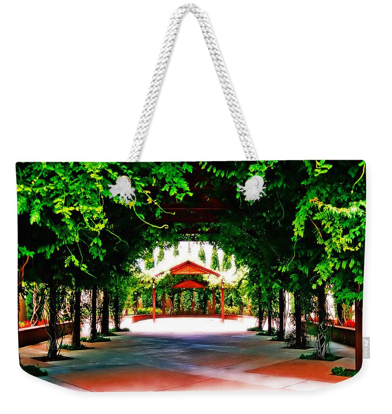 Surreal Weekender Tote Bag featuring the photograph Surreal Garden by Charles Benavidez