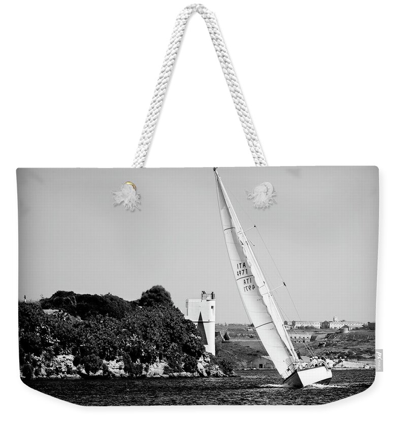 Tall Ship Weekender Tote Bag featuring the photograph Tall Ship Race 1 by Pedro Cardona Llambias