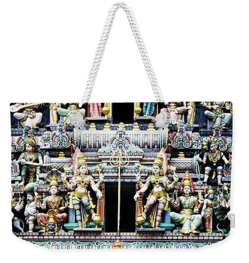  Weekender Tote Bag featuring the photograph Temple by Lorelle Phoenix