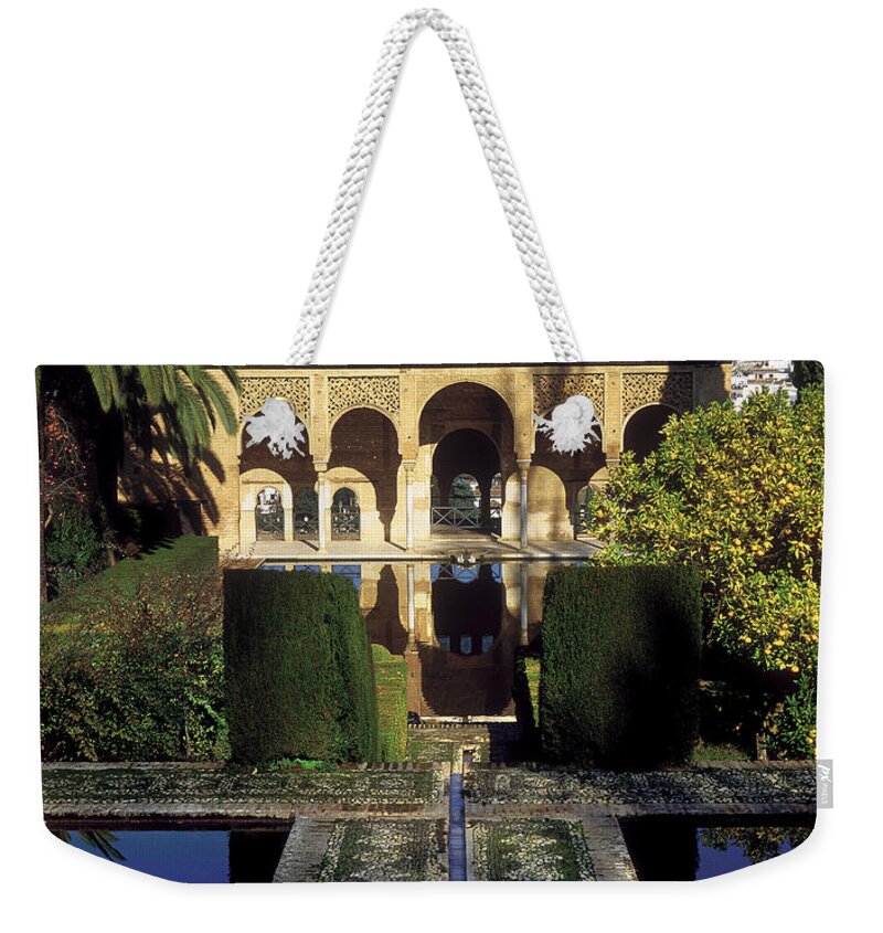 Partal Weekender Tote Bag featuring the photograph The Alhambra Palace of the Partal by Guido Montanes Castillo