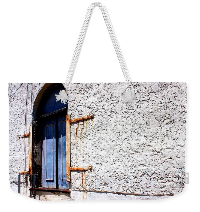 Door Weekender Tote Bag featuring the photograph The Back Door by Betty Northcutt