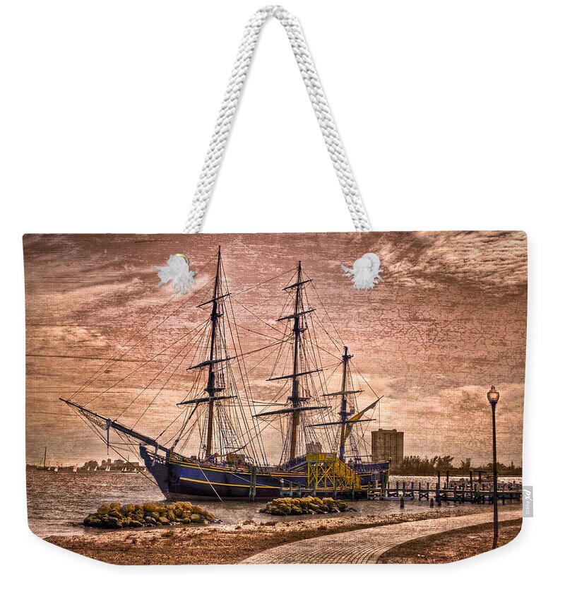 Boats Weekender Tote Bag featuring the photograph The Bounty by Debra and Dave Vanderlaan