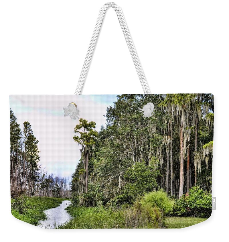 Landscapes Weekender Tote Bag featuring the photograph The Canoe Trail by Jan Amiss Photography