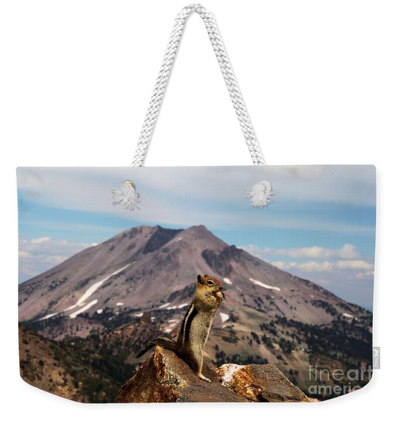Lassen Volcanic National Park Weekender Tote Bag featuring the photograph The Edge Of Glory by Adam Jewell