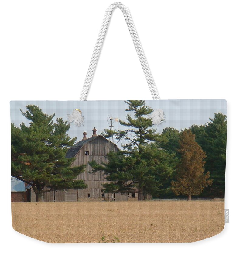 Barn Weekender Tote Bag featuring the photograph The Farm by Bonfire Photography