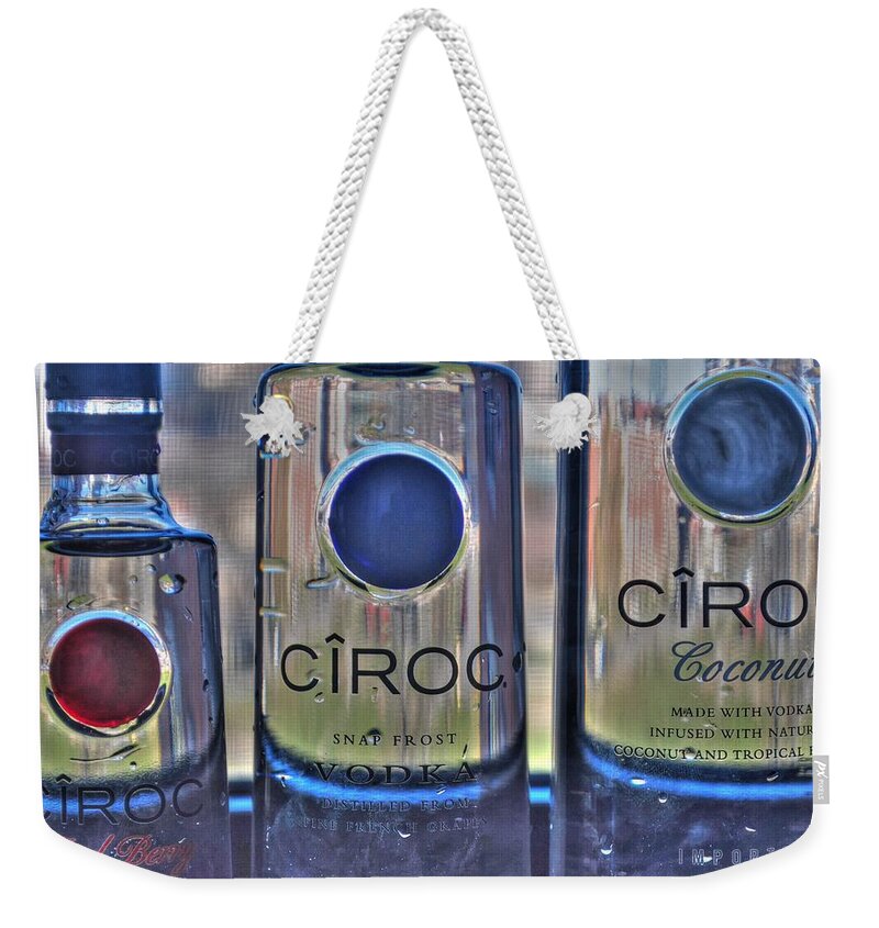  Weekender Tote Bag featuring the photograph The Finest of Vodka CIROC by Michael Frank Jr