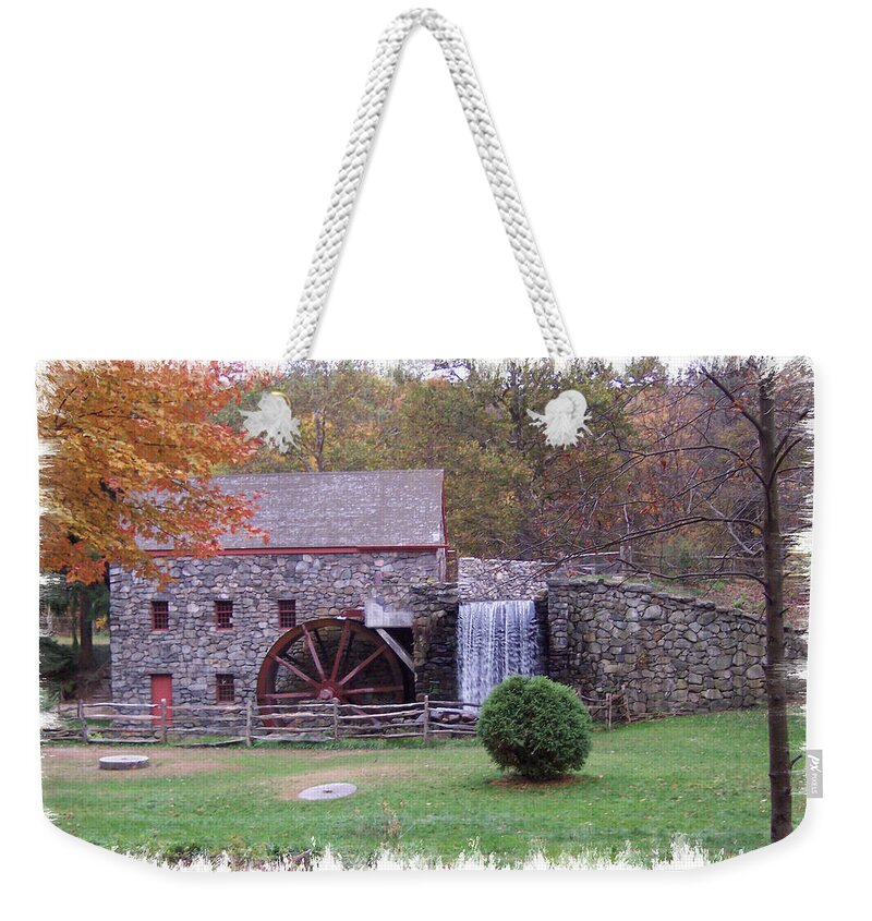 Gris Mill Weekender Tote Bag featuring the photograph The Gris Mill by Kim Galluzzo Wozniak