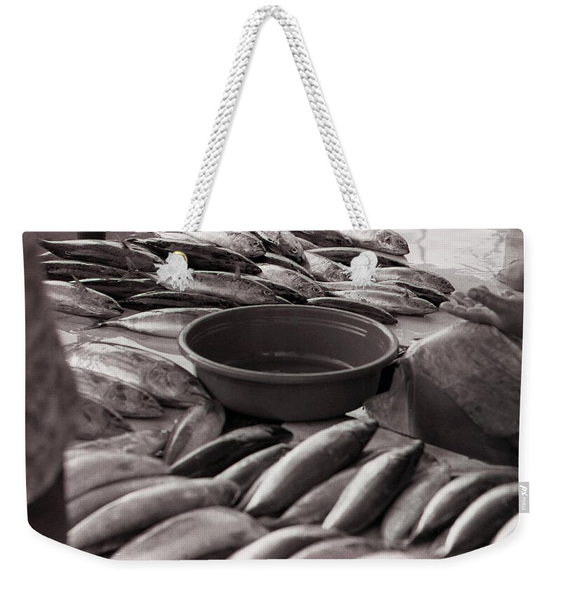 Fish Weekender Tote Bag featuring the photograph The Market by Kevin Duke