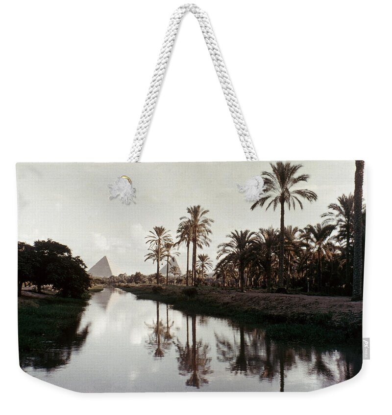 4th Dynasty Weekender Tote Bag featuring the photograph The Pyramids At Giza, Egypt by Granger