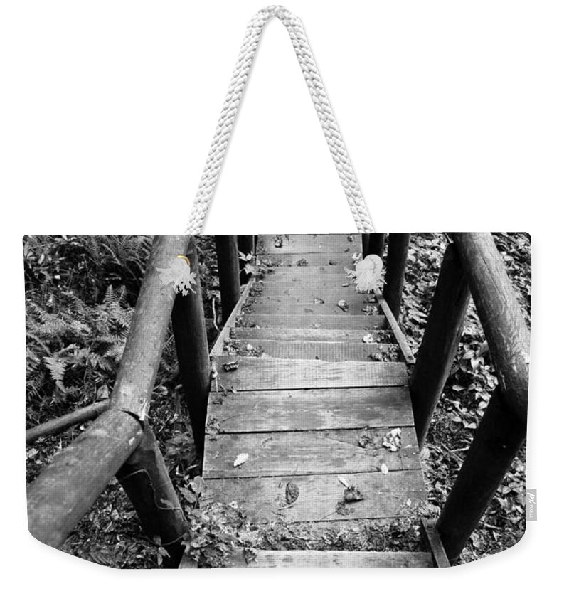 Stairs Weekender Tote Bag featuring the photograph The way down by Olivier Steiner