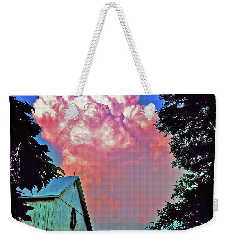 Sky Weekender Tote Bag featuring the photograph Thunderhead by Kevyn Bashore