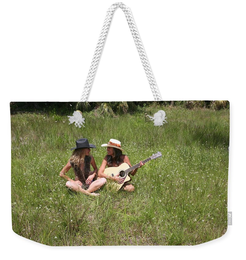Everglades City Fl.professional Photographer Lucky Cole Weekender Tote Bag featuring the photograph Tina and Susan 109 by Lucky Cole