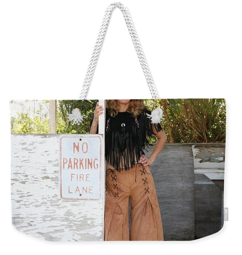 Everglades City Fl.professional Photographer Lucky Cole Weekender Tote Bag featuring the photograph Tina Loy 569 by Lucky Cole