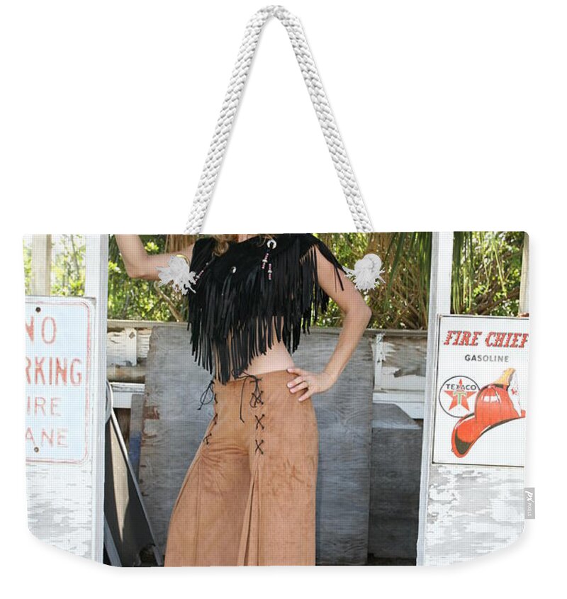 Everglades City Fl.professional Photographer Lucky Cole Weekender Tote Bag featuring the photograph Tina Loy 660 by Lucky Cole
