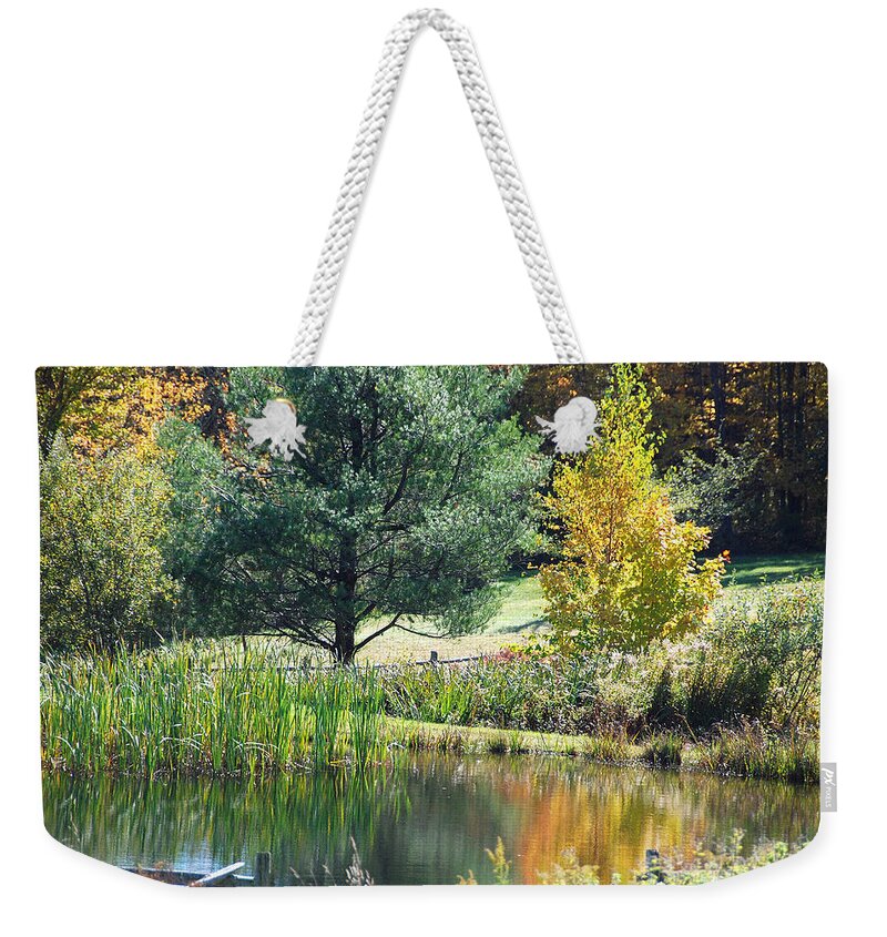 Landscape Weekender Tote Bag featuring the photograph Tranquil by John Schneider