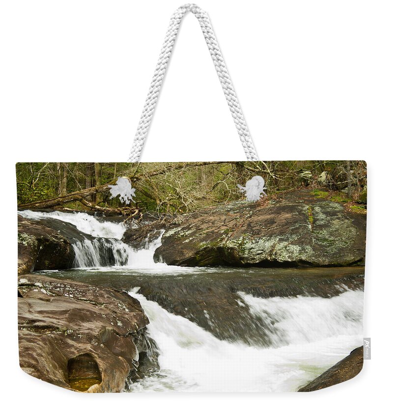 Waterfall Weekender Tote Bag featuring the photograph Turners Corner Waterfall 7 by Douglas Barnett