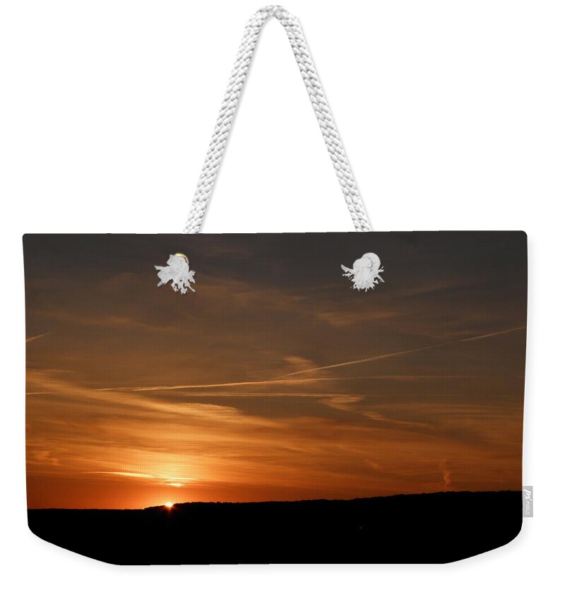 Sundown Weekender Tote Bag featuring the photograph Twists And Turns At Sundown by Kim Galluzzo