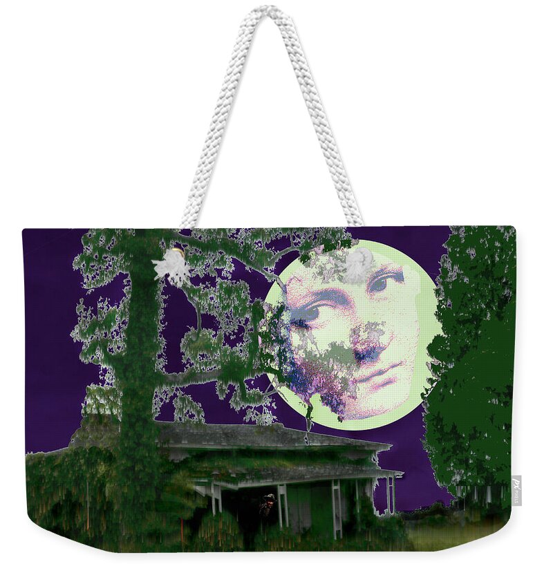 Under The Moon Weekender Tote Bag featuring the photograph Under the Moon by Seth Weaver