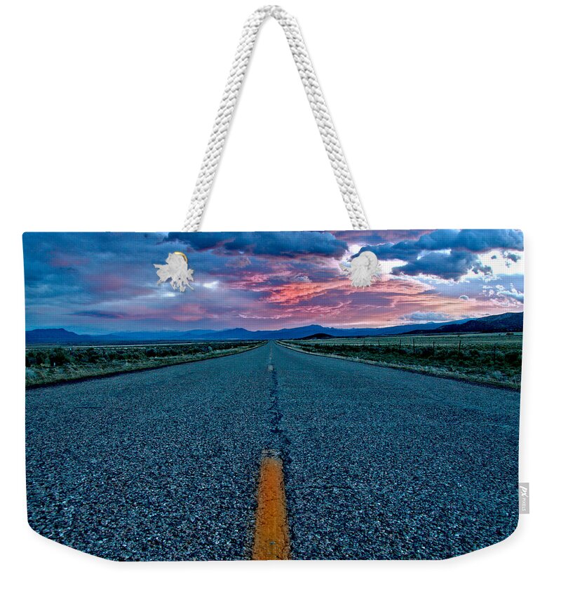 Highway Weekender Tote Bag featuring the photograph Us 91 by Mark Ross