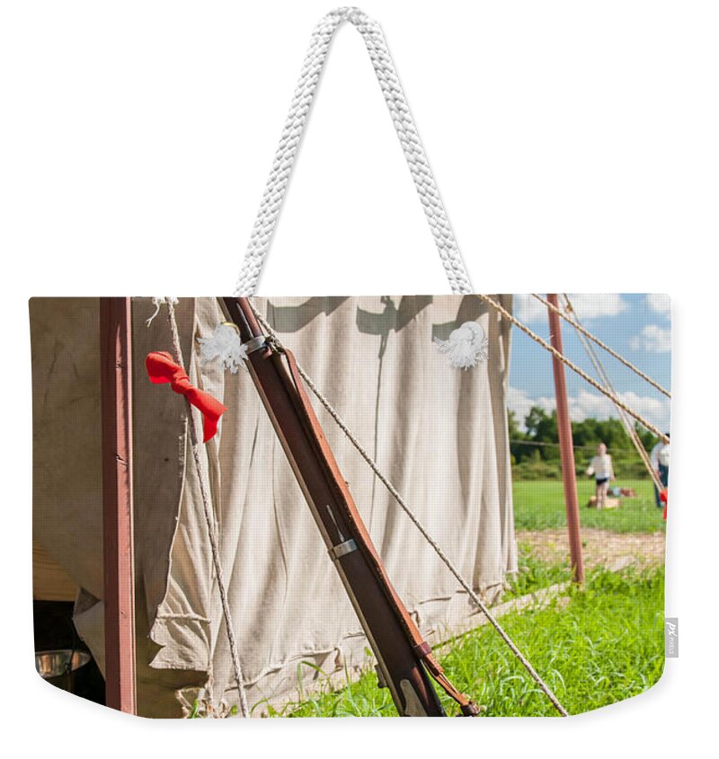 Civil War Weekender Tote Bag featuring the photograph USA Springfield 1861 by Guy Whiteley