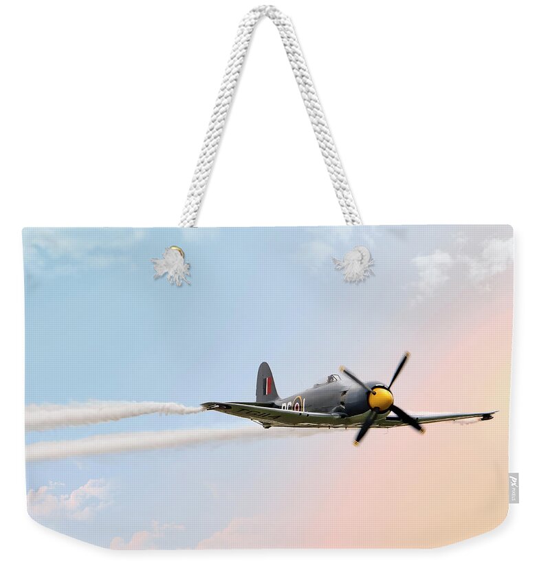 Endre Weekender Tote Bag featuring the photograph Vapor Trail by Endre Balogh