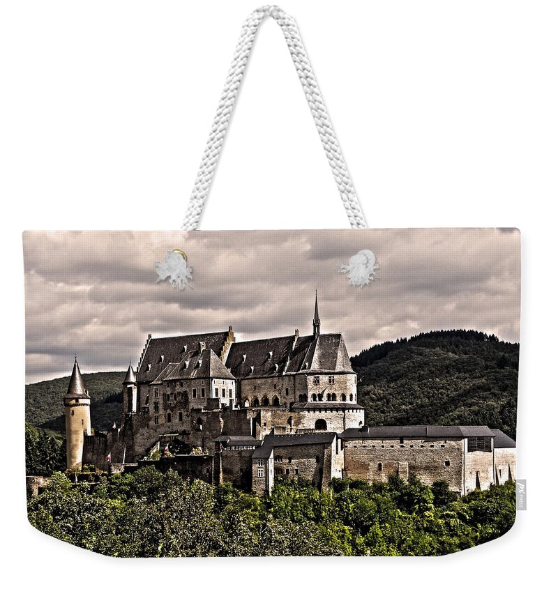 Europe Weekender Tote Bag featuring the photograph Vianden Castle - Luxembourg by Juergen Weiss