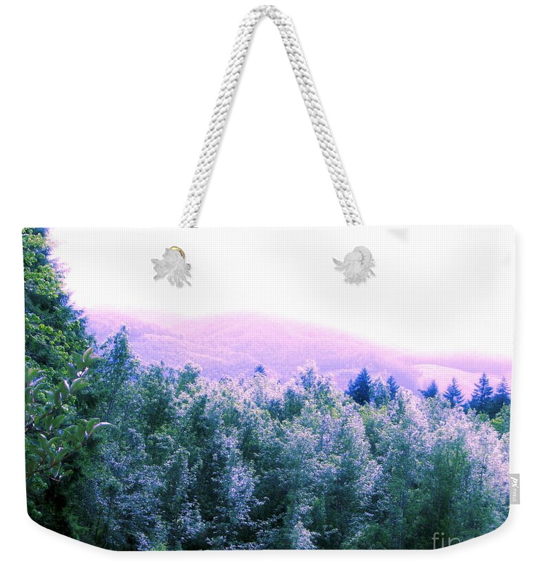 Landscape Weekender Tote Bag featuring the photograph View From Paradise Farm by Rory Siegel