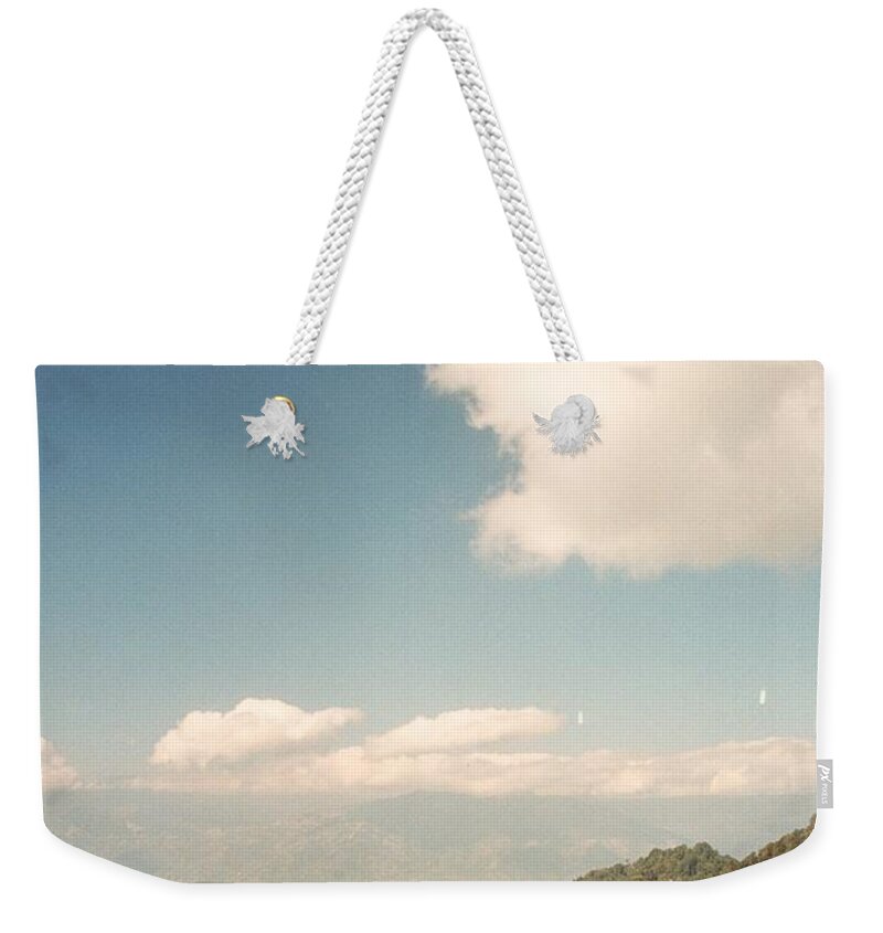 Town Weekender Tote Bag featuring the photograph View from the Window by Fotosas Photography
