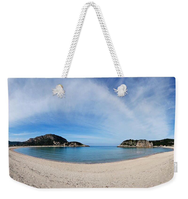 Bay Weekender Tote Bag featuring the photograph Voidokoilia - Greece by Constantinos Iliopoulos