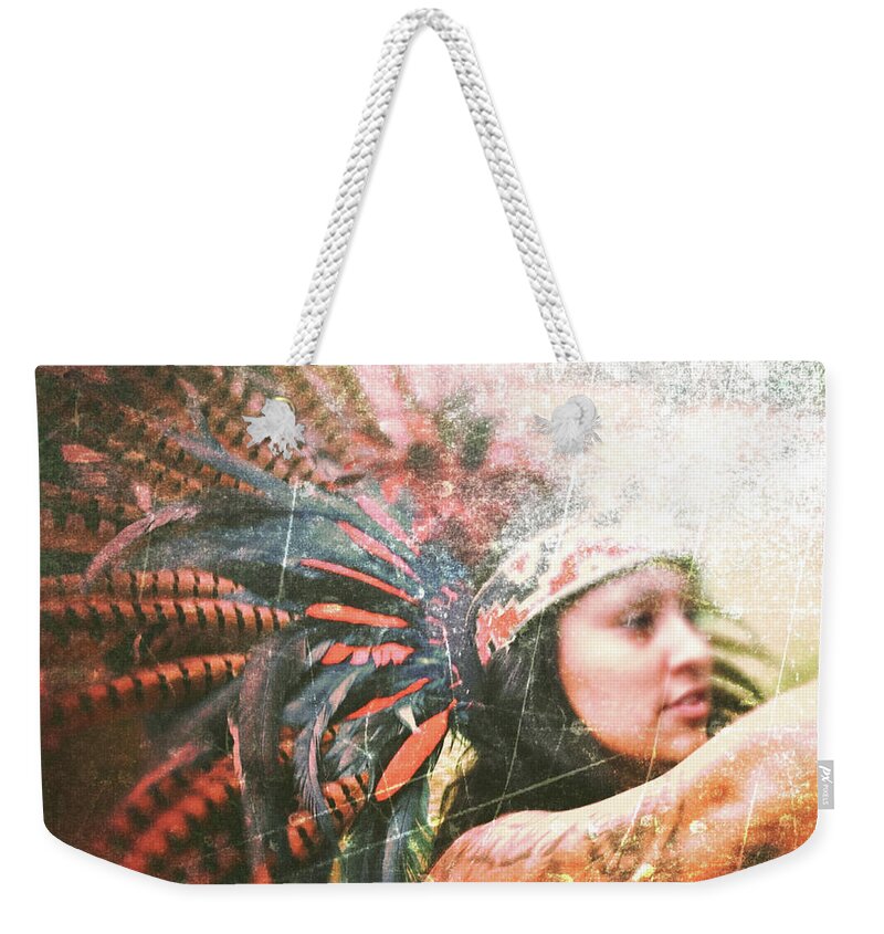 Warrior Weekender Tote Bag featuring the photograph Warrior Dance by Kevyn Bashore