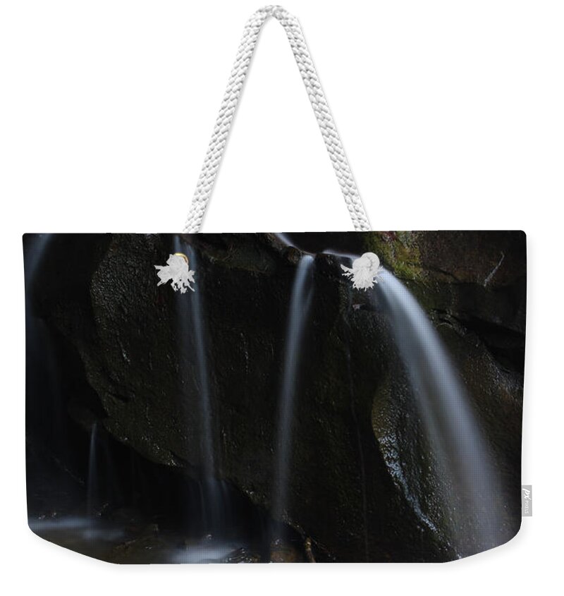 Water Weekender Tote Bag featuring the photograph Waterfall On Emory Gap Branch by Daniel Reed