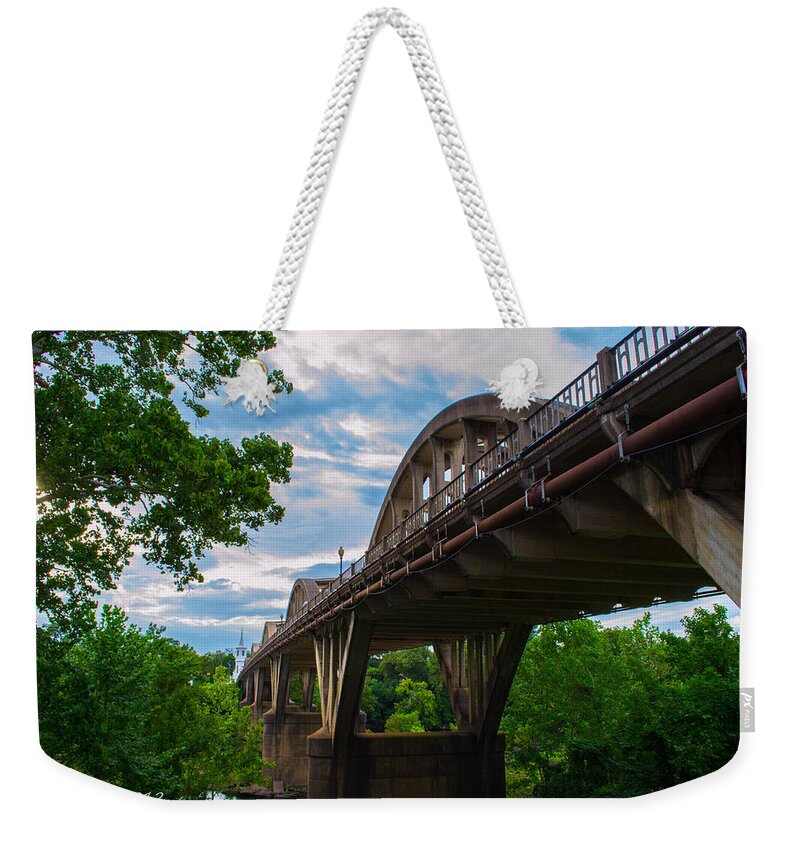 Bridges Weekender Tote Bag featuring the photograph Wetumpka Bridge by Shannon Harrington