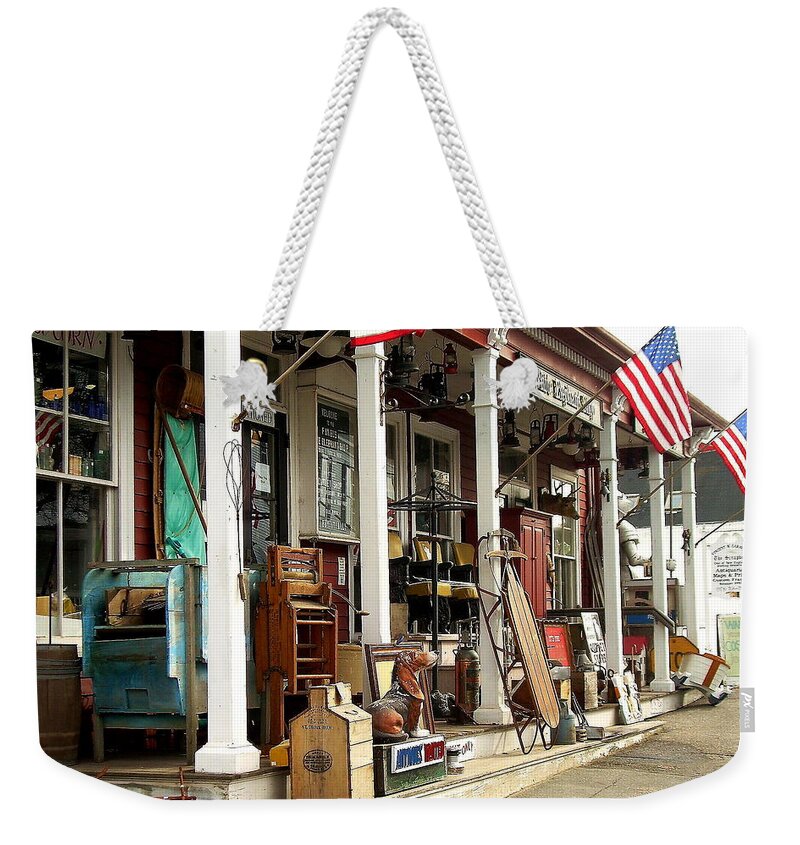 Junk Weekender Tote Bag featuring the photograph White Elephant by Jeff Heimlich