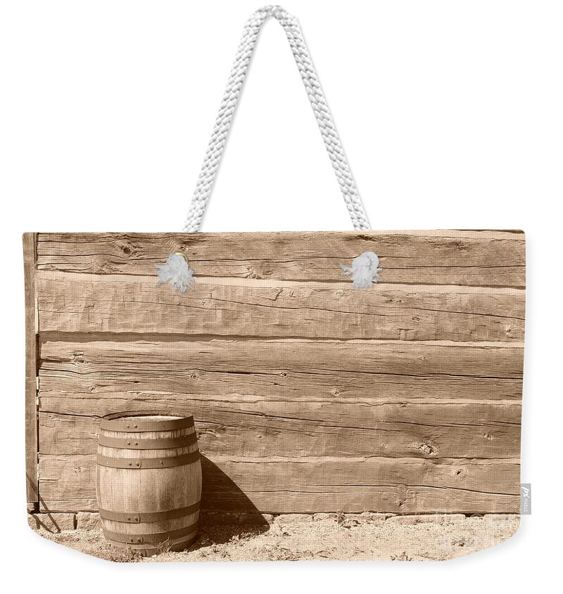 Barrel Weekender Tote Bag featuring the photograph Wild West by Joe Ng