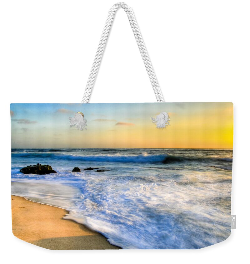 Windansea Weekender Tote Bag featuring the photograph Windansea Beach Sunset by Kelly Wade