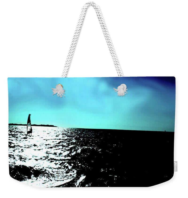 Greece Weekender Tote Bag featuring the photograph Windsurfing Greece by La Dolce Vita