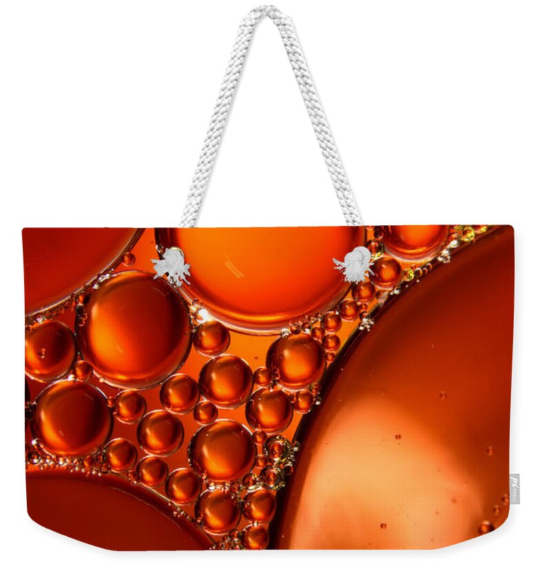 Oil Weekender Tote Bag featuring the photograph Winter Abstract Collection III by Sharon Johnstone