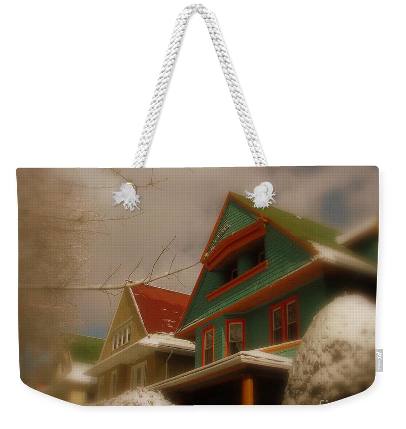 Winter Weekender Tote Bag featuring the photograph Winter on Rugby Road by Mark Gilman