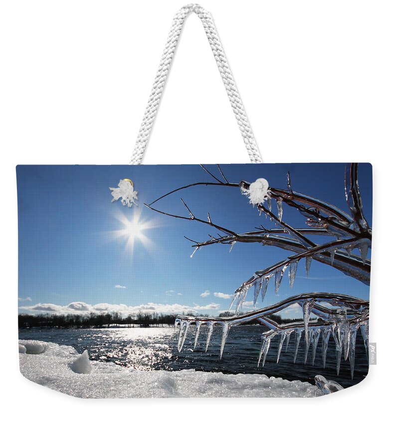Winter Weekender Tote Bag featuring the photograph Winter Tale by Mircea Costina Photography