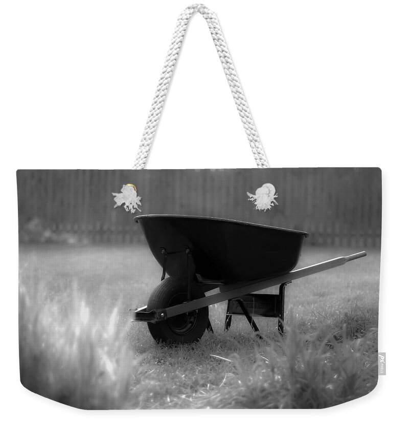 Spring Weekender Tote Bag featuring the photograph Yardwork by Lori Coleman