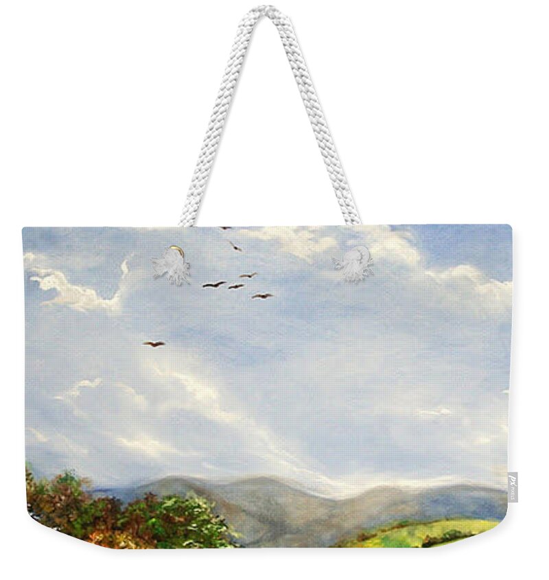 African American Landscape Art Weekender Tote Bag featuring the painting Your Life by Emery Franklin